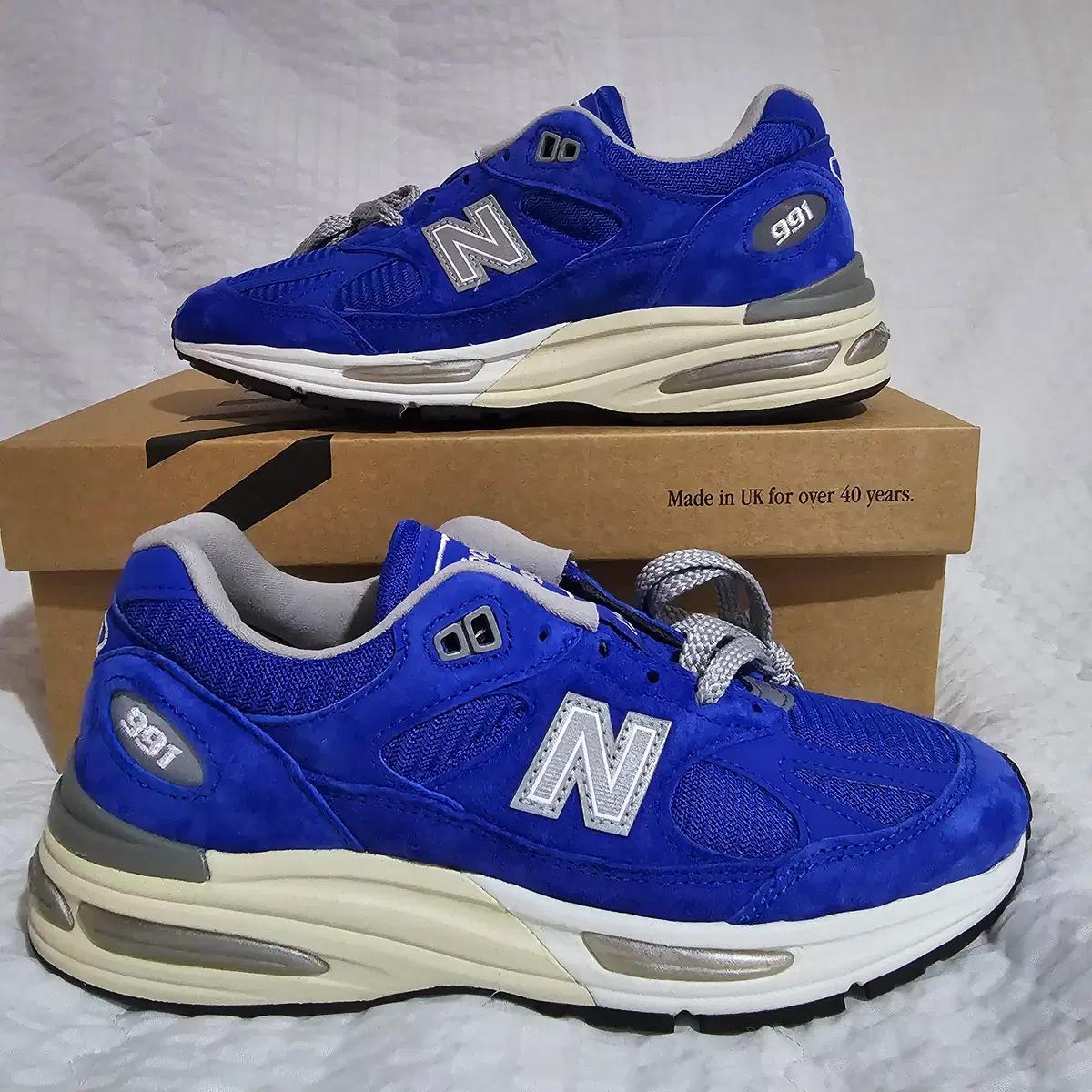 (225) 뉴발란스 991v2 메이드 인 UK 다즐링 블루