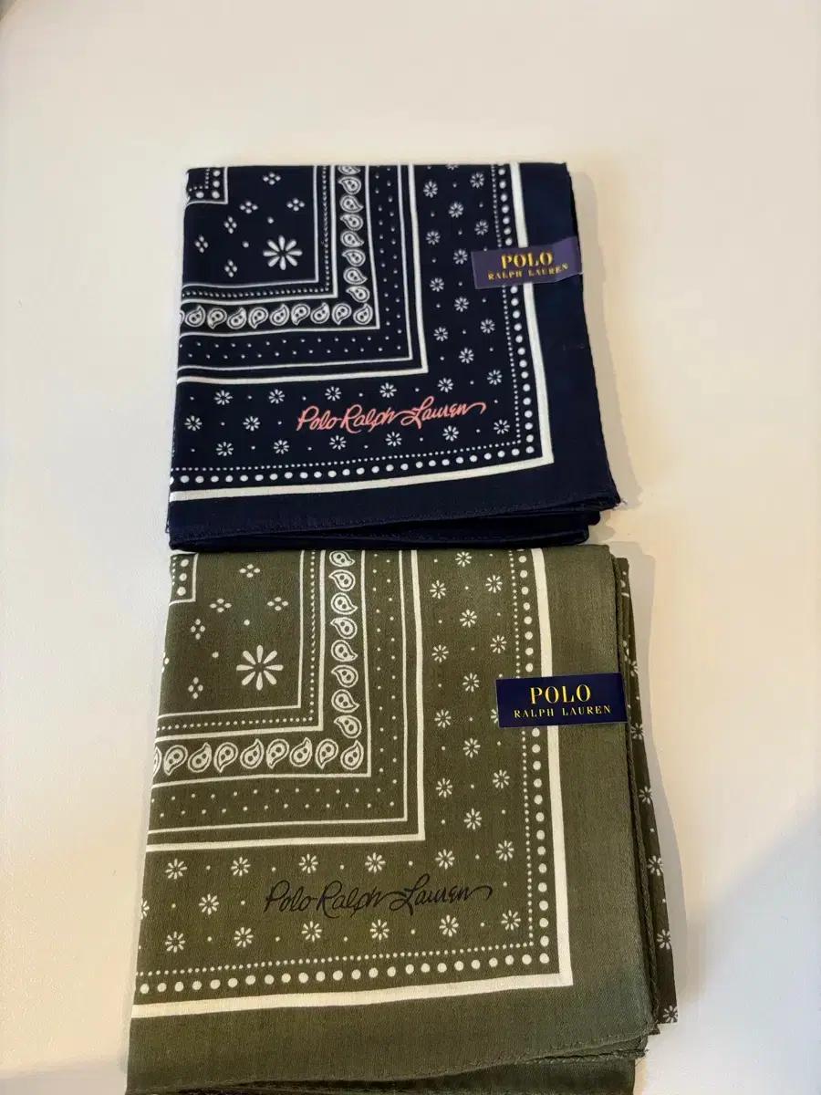 폴로 랄프로렌 Bandana 손수건 네이비/카키