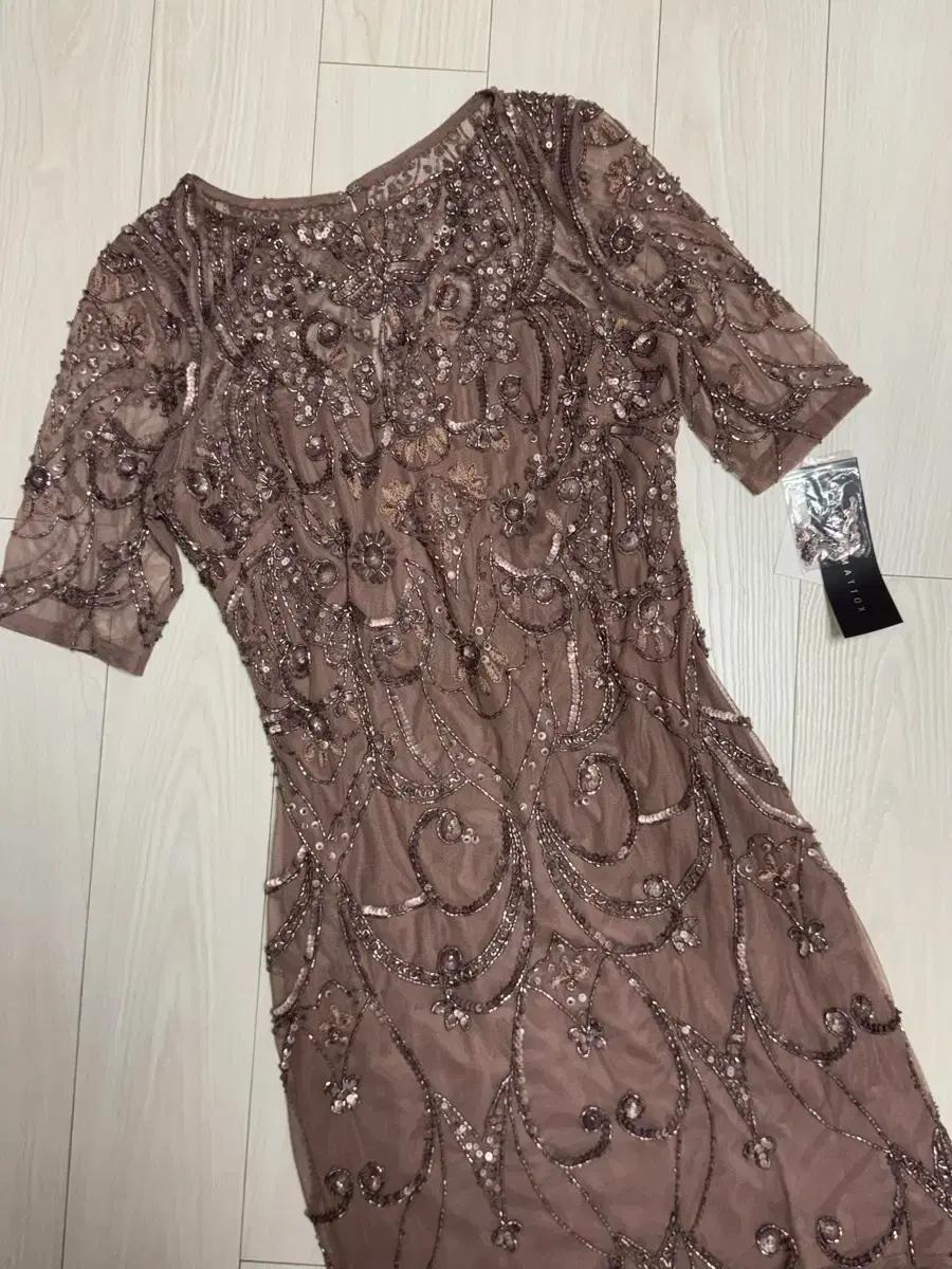 에이단매톡스 비즈 스팽글 원피스 (사이즈0, 새상품)