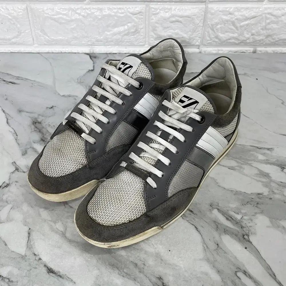 [250, 6] 제냐 그레이 스니커즈 남자 신발