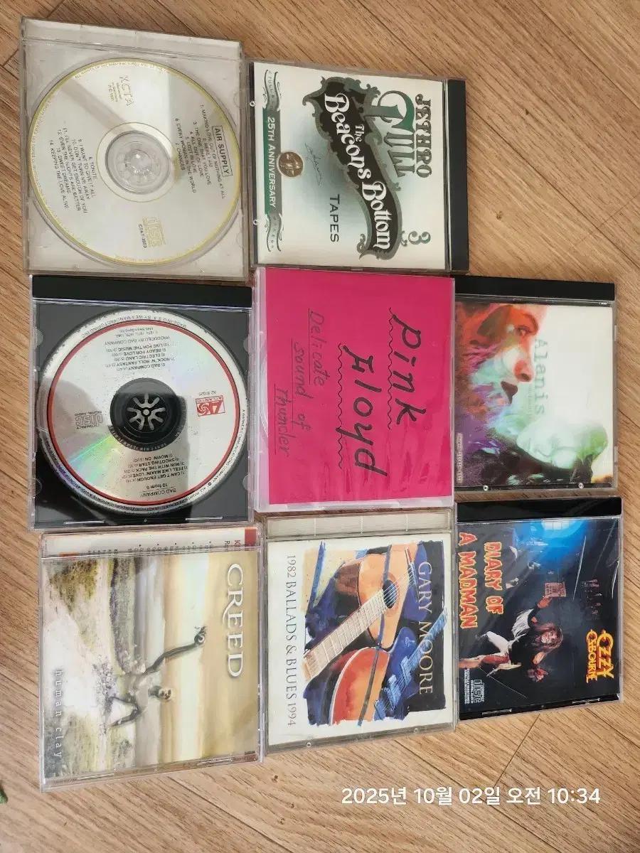 CD 음반 모음 (Pink Floyd, Creed 외)