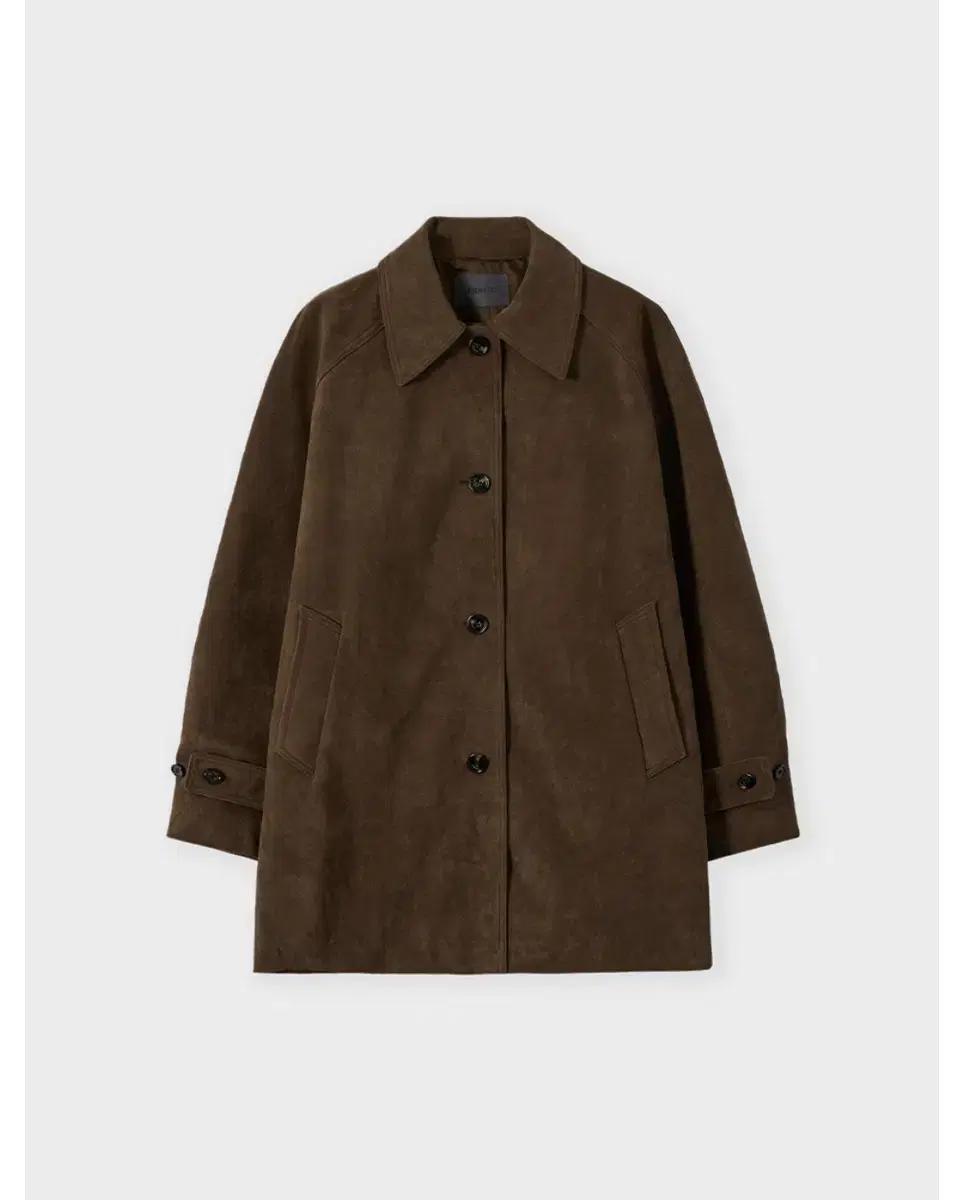 아르카익 스웨이드 하프코트 카키브라운