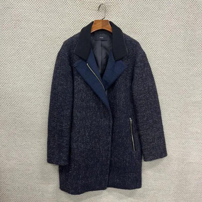 시스템 한섬 캐주얼 오버핏 여성 울 코트 100 D11130