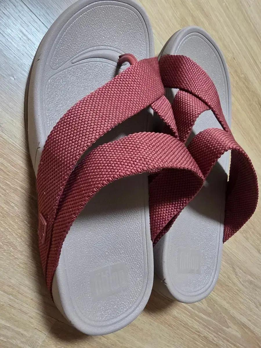 핏플랍 남성 샌들 투톤 레드 US9 265~270mm