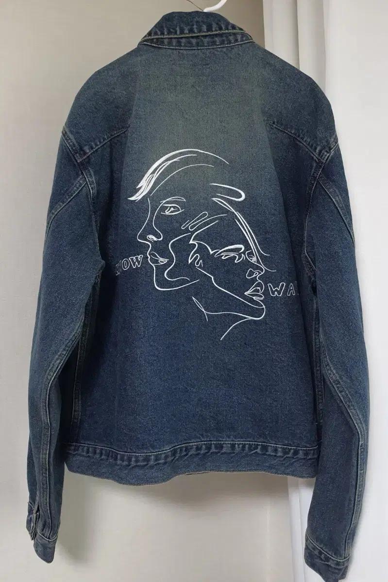 KNOW WAVE 자수 데님자켓