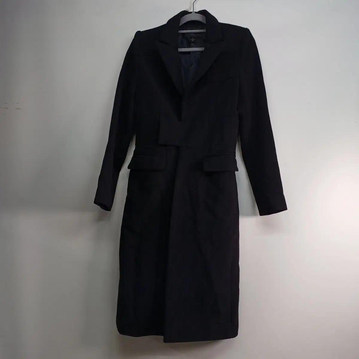 블랙 롱 코트 여성용80사이즈 가을겨울 510047