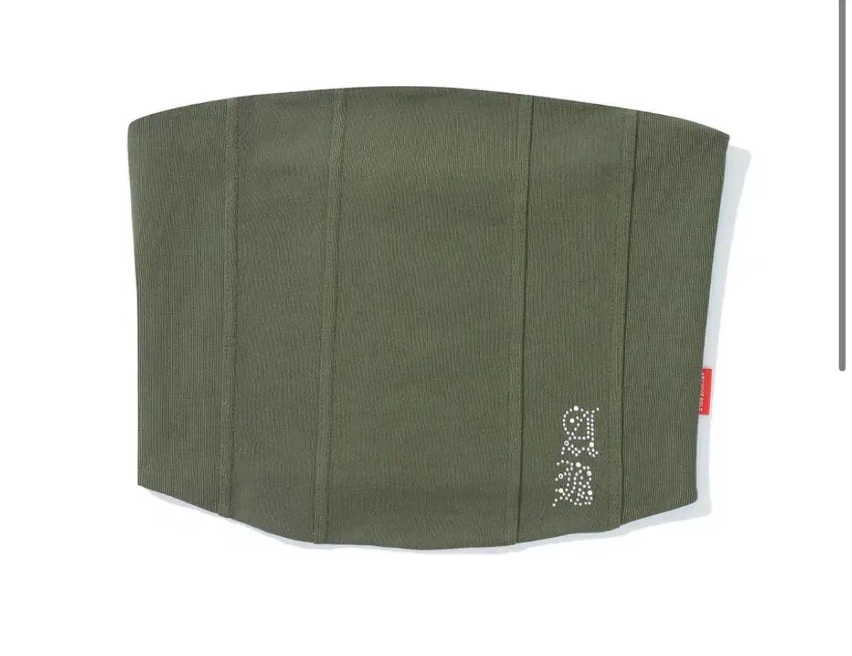 ARCHIVE BOLD ZIP TUBE TOP (KHAKI)
