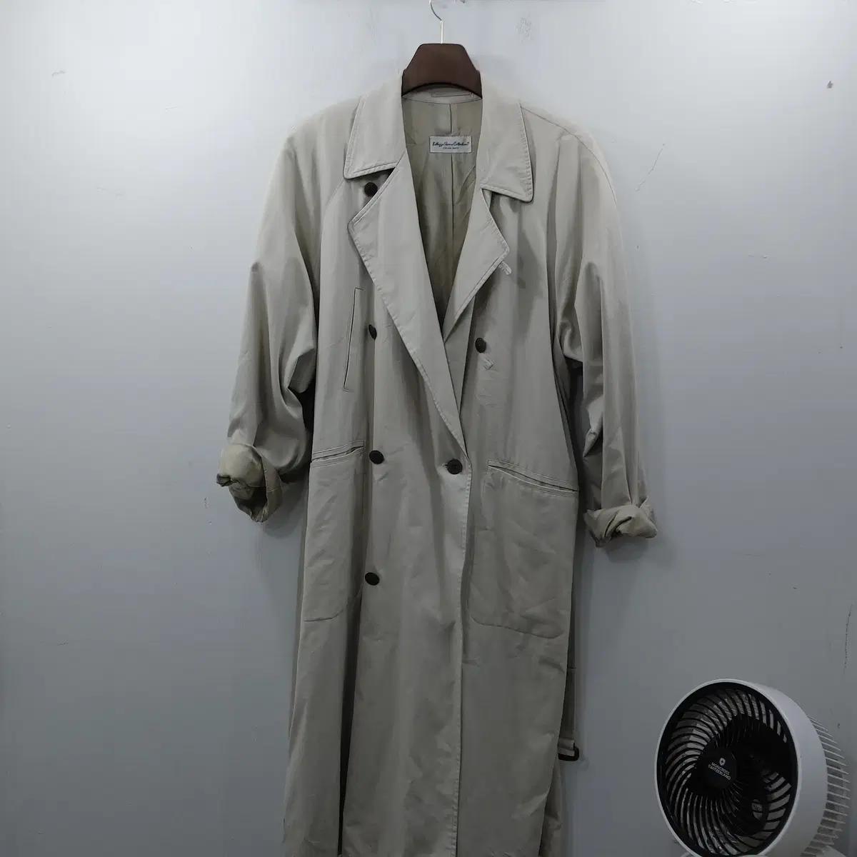 추천 S-M 여성 롱트렌치코트 아이보리 허리벨트 가을자켓