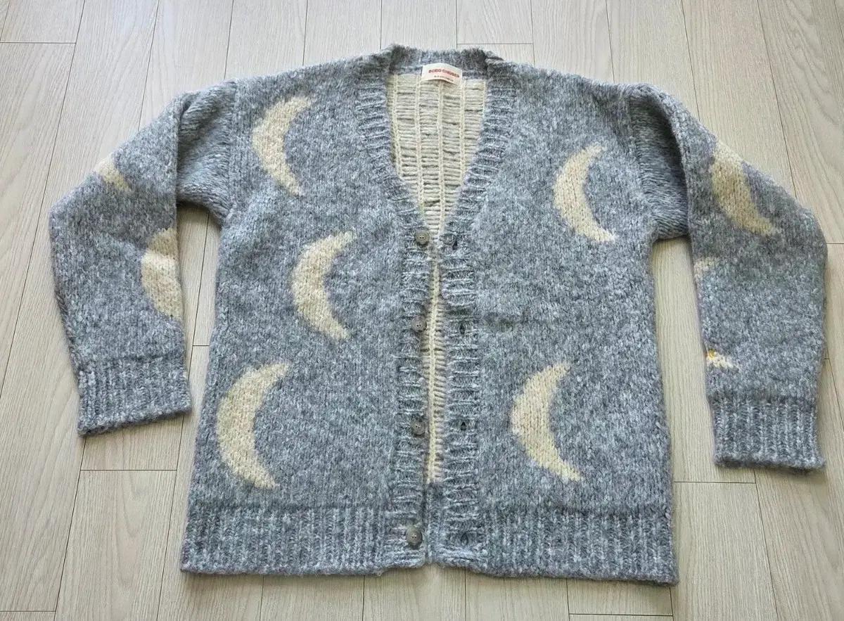 BOBO CHOSES 주니어 달 패턴 가디건