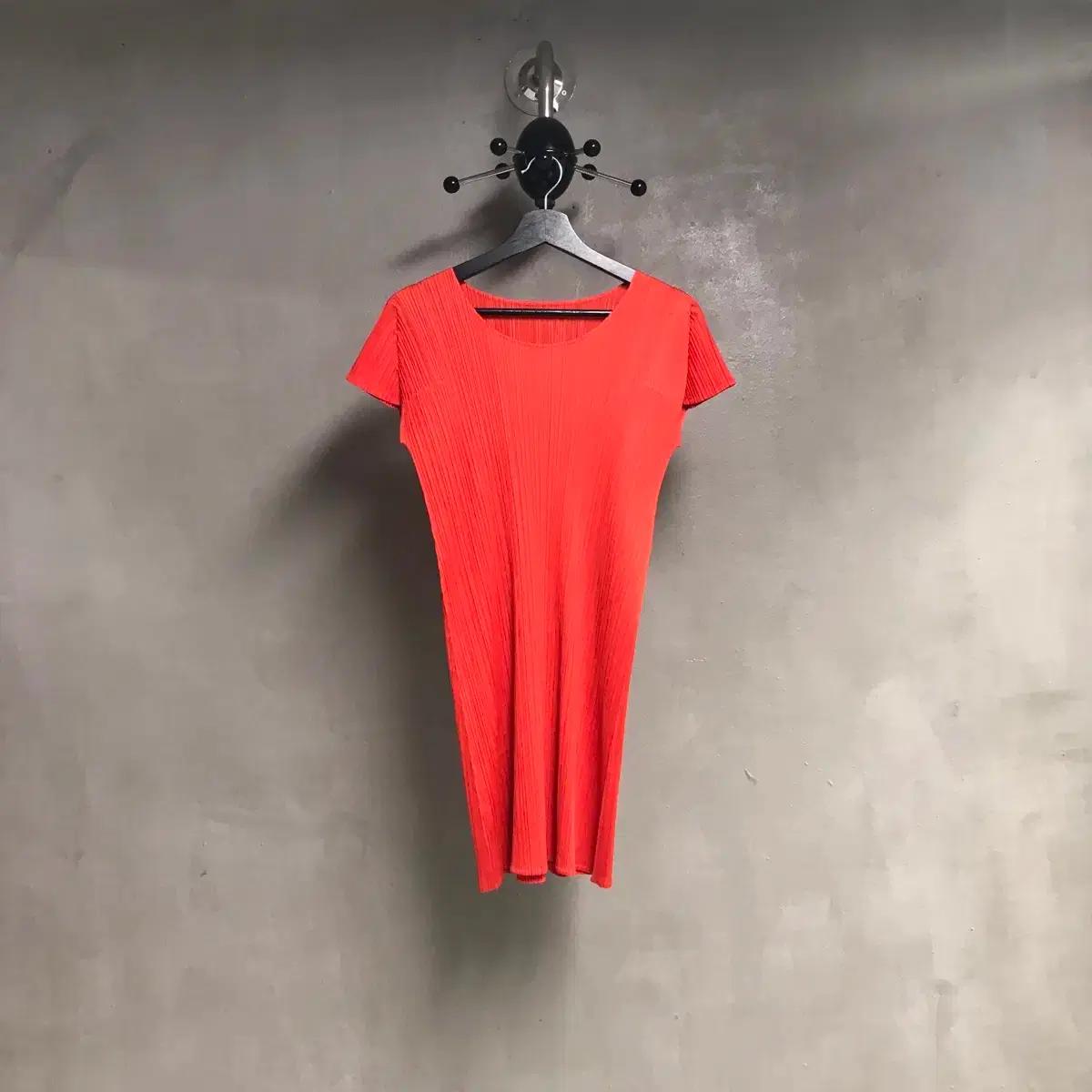 이세이 미야케 플리츠 플리즈 오렌지 원피스 3(W)