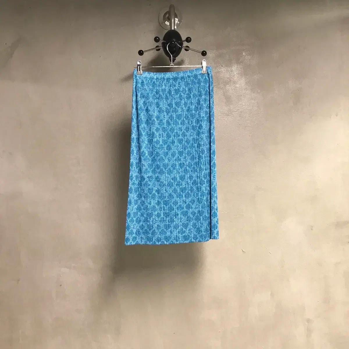 이세이 미야케 플리츠 플리즈 스커트 블루 3(W)