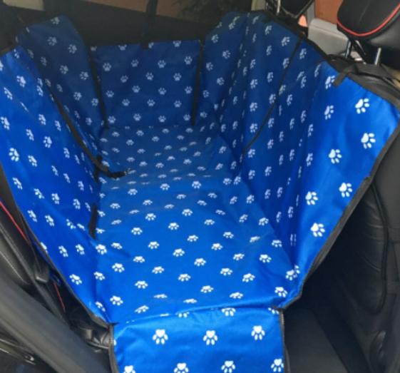 오염방지 방수 뒷좌석 애완동물 강아지 자동차 시트 커버 매트 블루