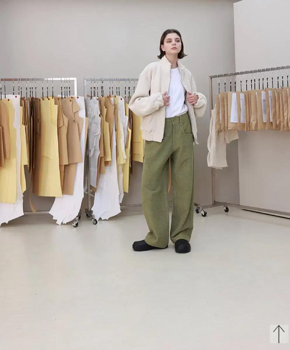 yiyae 이예 코튼 팬츠 모스그린 S