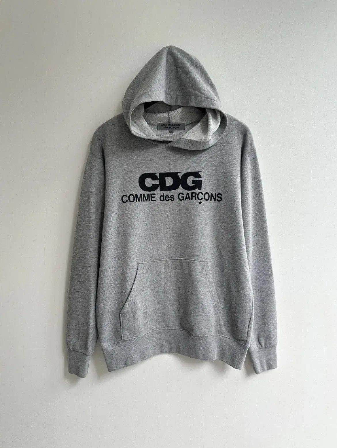 꼼데가르송 CDG 후드티 그레이 L