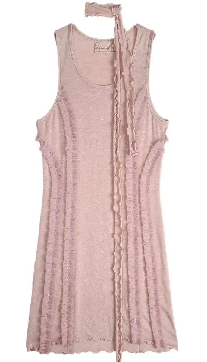 bonnae frill lace dress pink