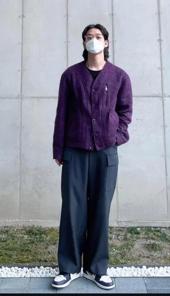 앤더슨벨 알파카 가디건 xl