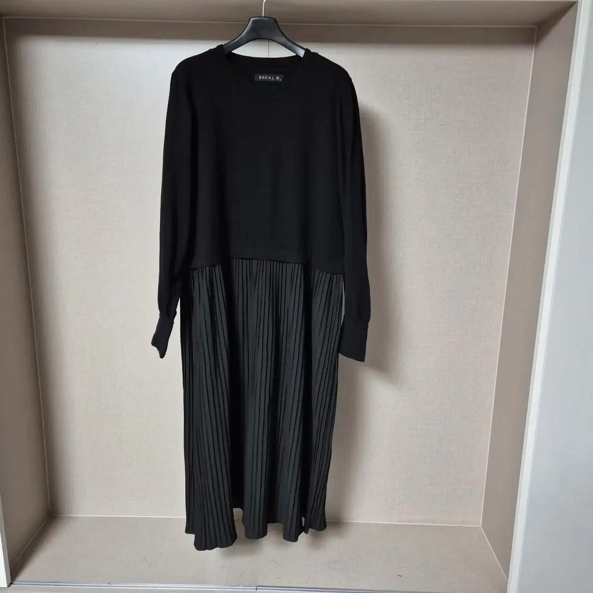 77-88)브리엘 여성 플리츠 니트 롱 원피스