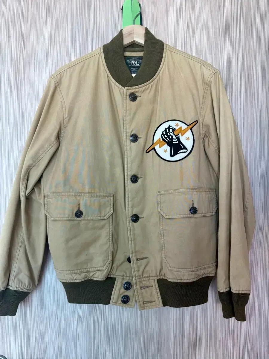 RRL 더블알엘 번개 바시티 자켓 S