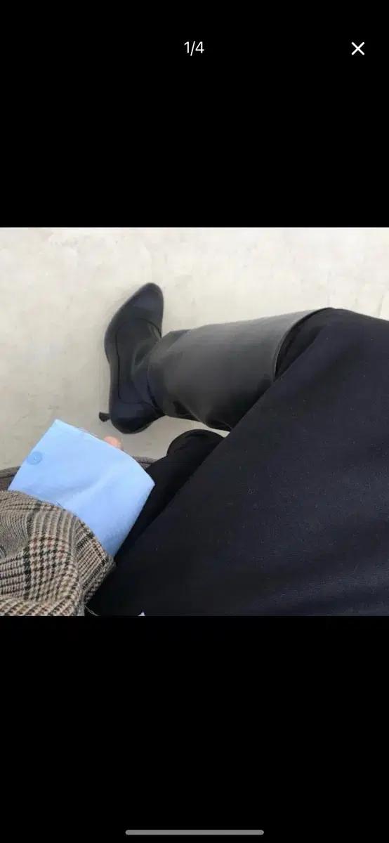 yuji 셔링 롱부츠