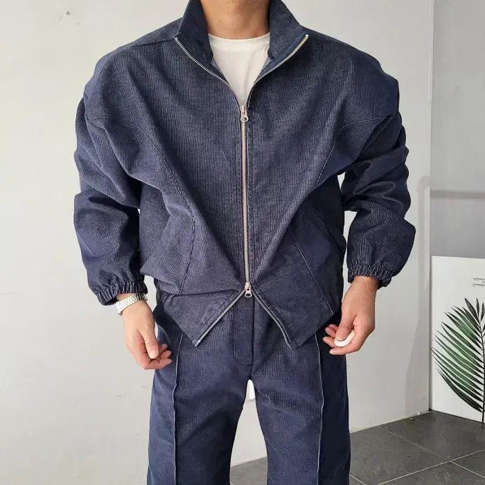 남자 어깡 데님 코듀로이 오버핏 집업 자켓 3컬러