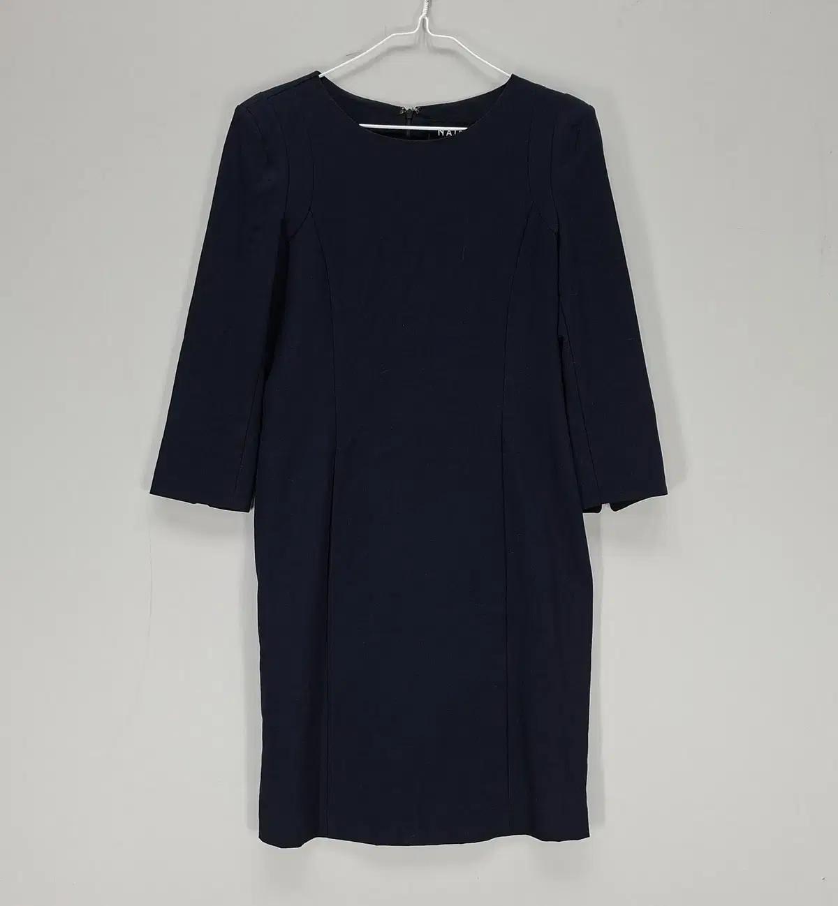[AI 95%] 나인 여90 원피스 봄가을 네이비 64194