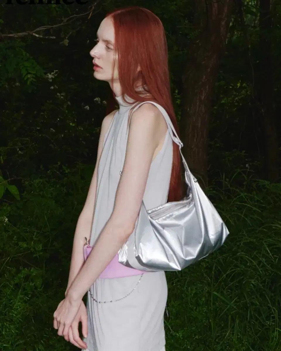 페넥 미디움호보백 실버 숄더백