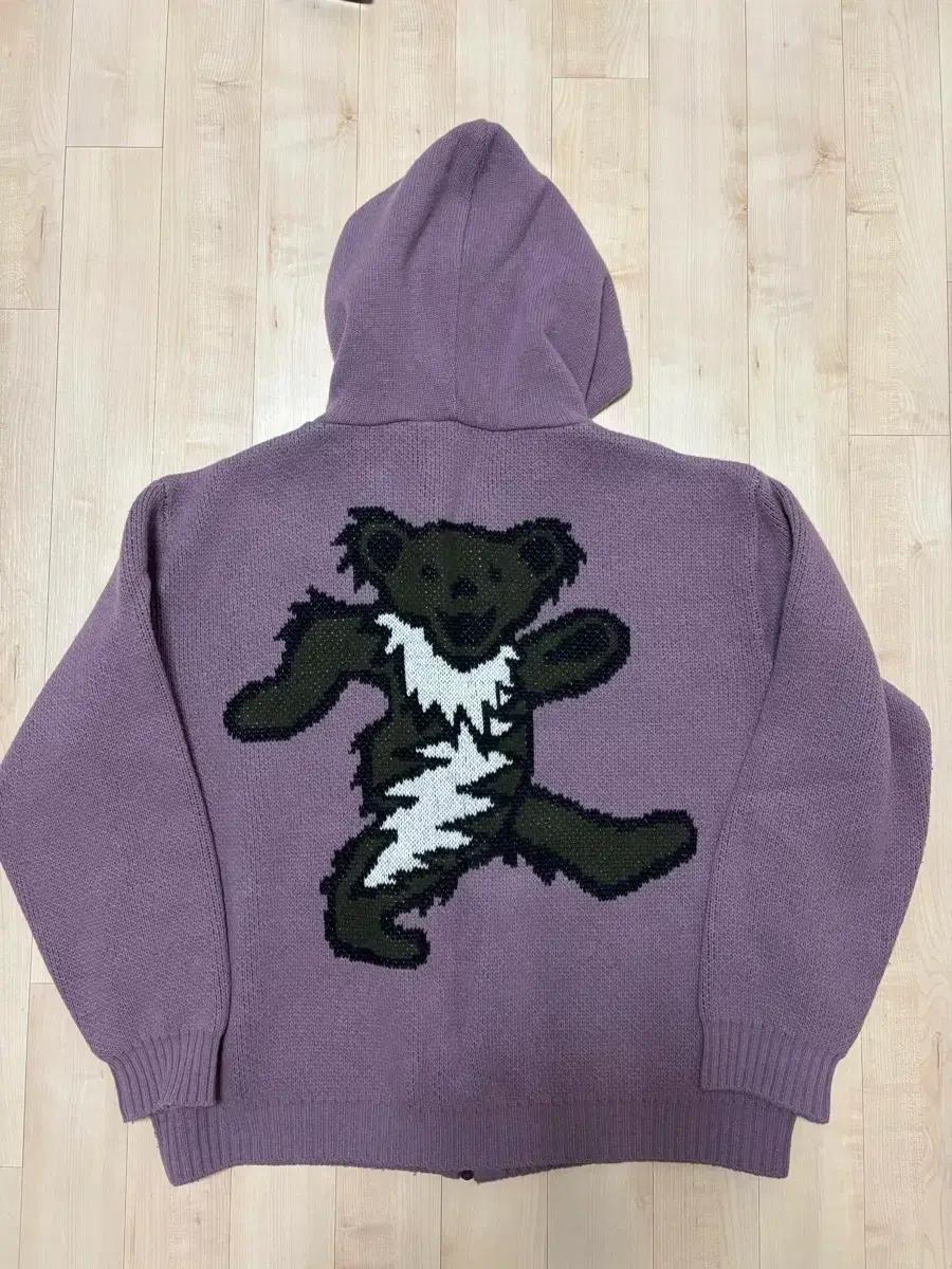 디스이즈네버댓 x 그레이트풀 데드 댄싱 베어 니트 후드