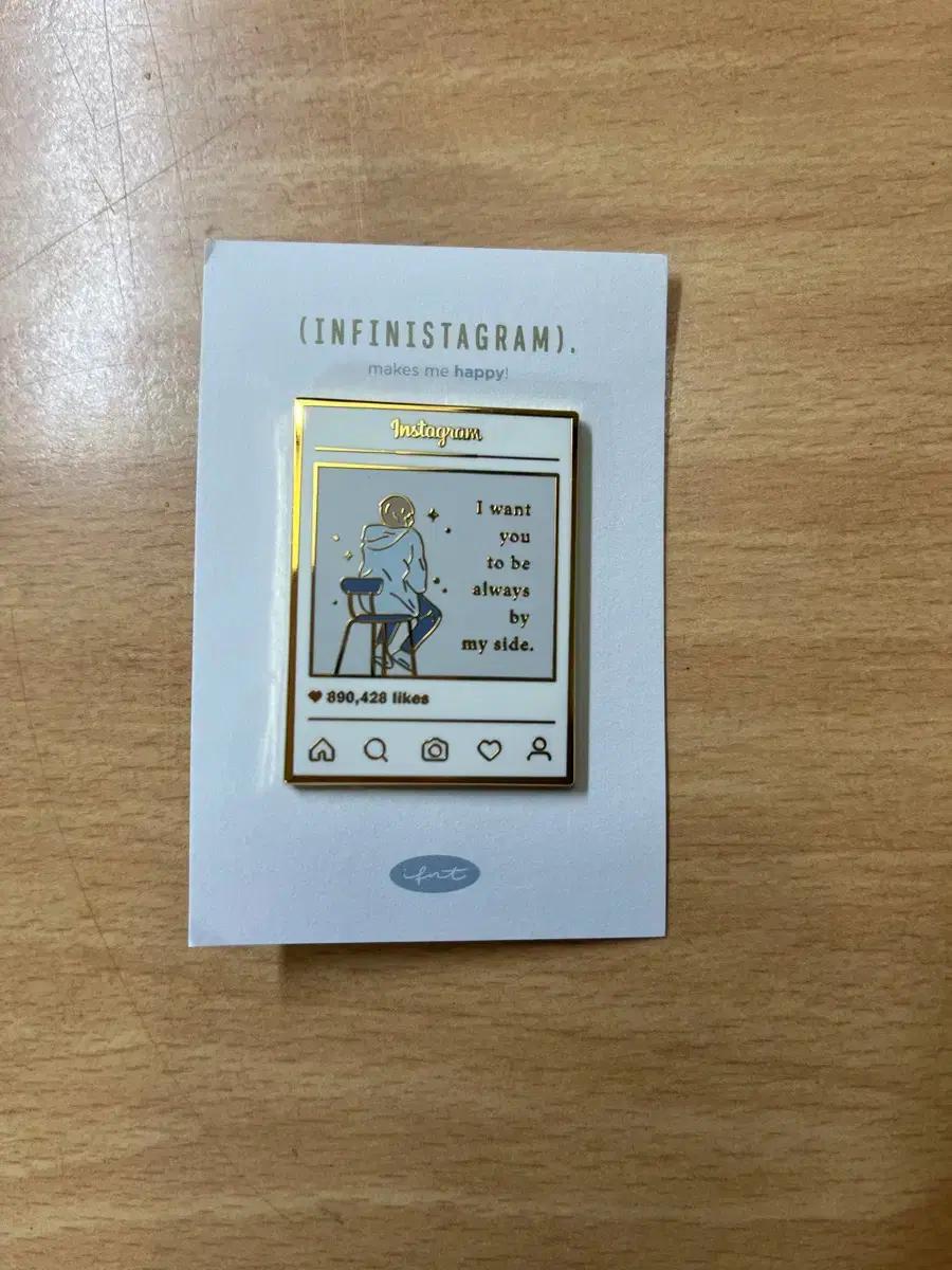 (새상품)인피니트 성규 인스타그램 뱃지