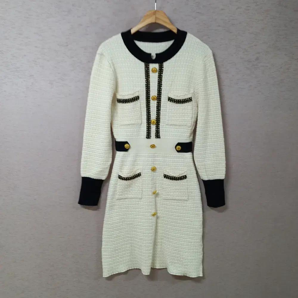 A10-9/아이보리 니트원피스 여성