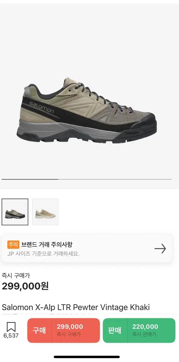 살로몬 등산화