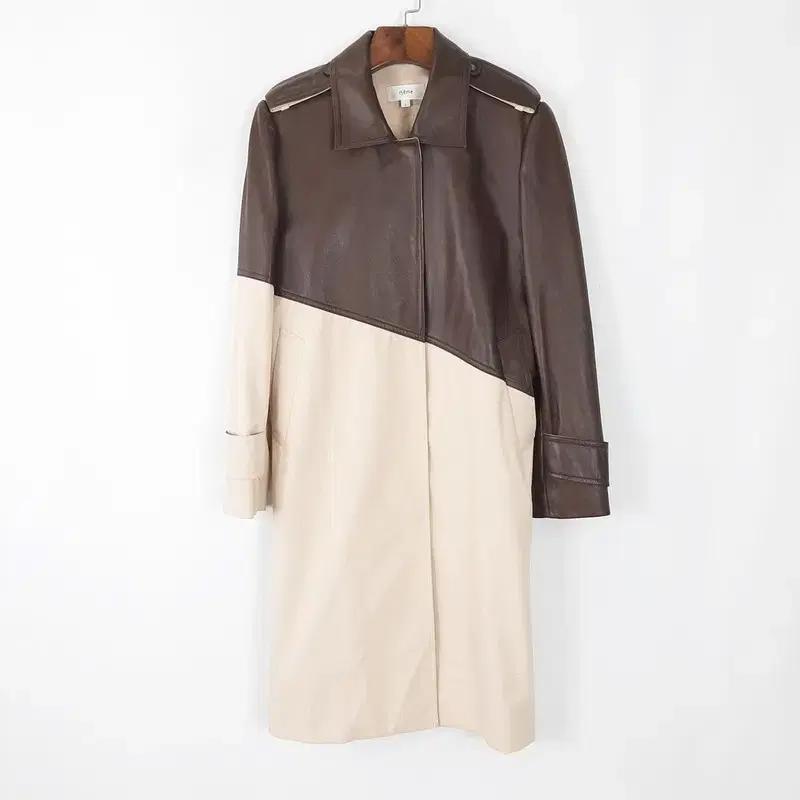 15eme 여성 가죽배색 트렌치코트 2