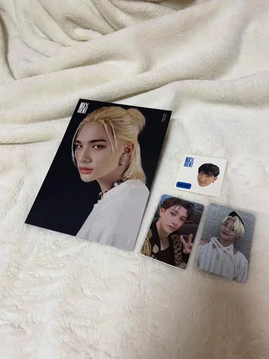 스키즈 락스타 방찬 포카,맥시던트 아이엔 포카,방찬 스티커,현진 사진