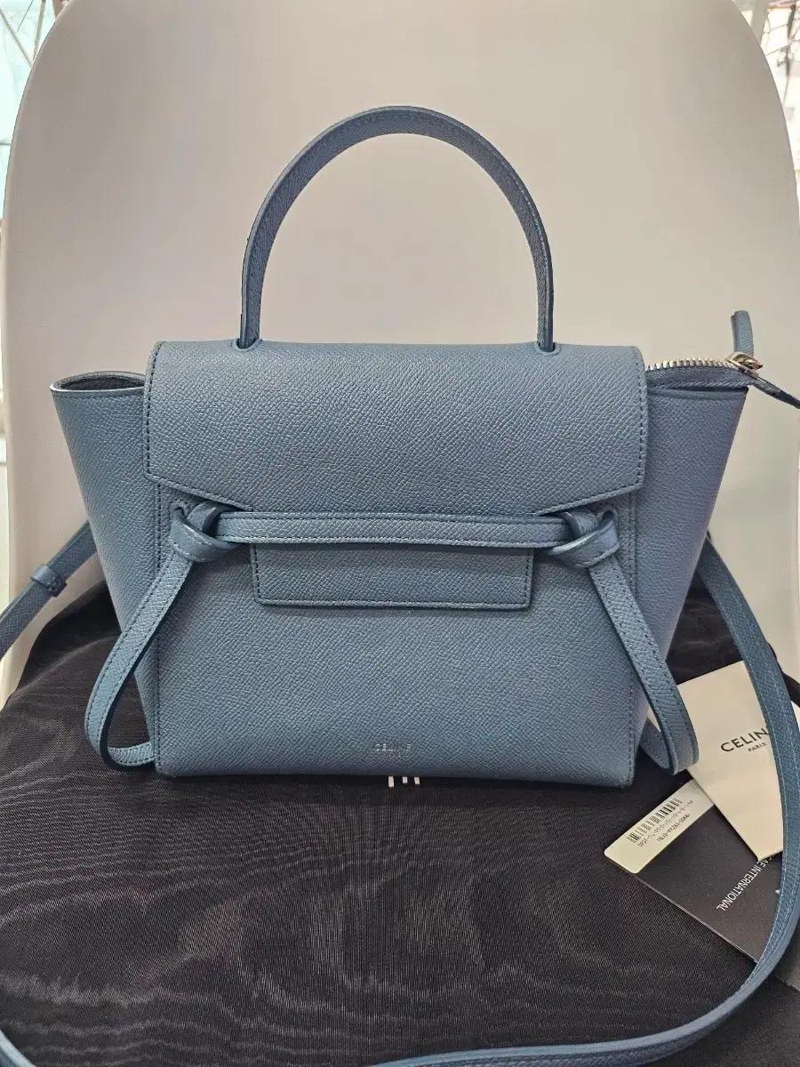 셀린느 벨트백 나노 블루