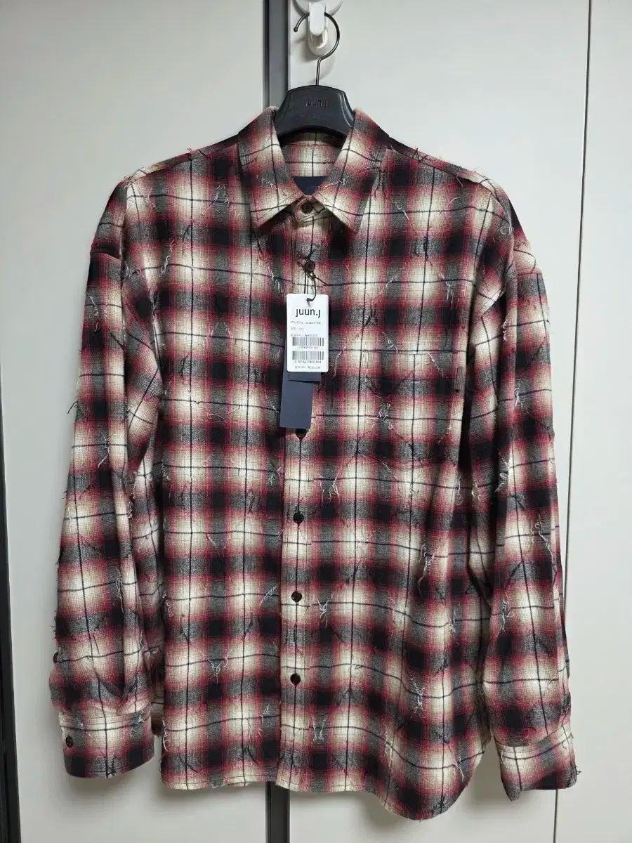 준지 juun.j 아가일 셔츠 레드 44