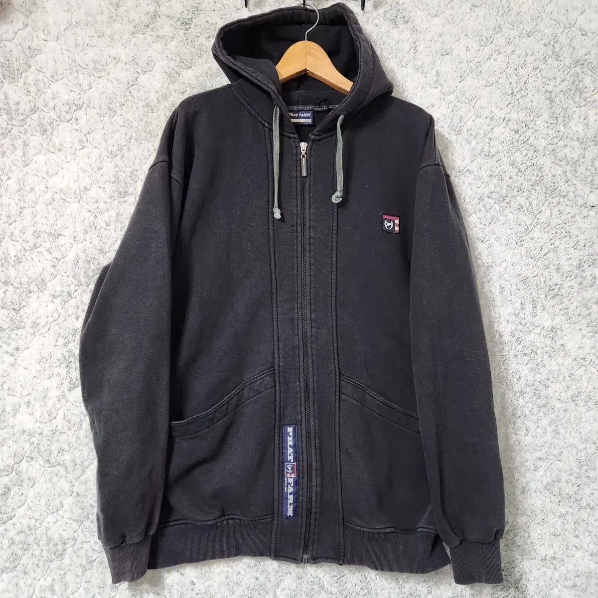 H176 [XL] 팻팜 Phat Farm 올드스쿨 후드 집업