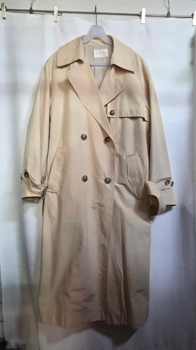 EnC 베이지색 트렌치 코트 롱코트
