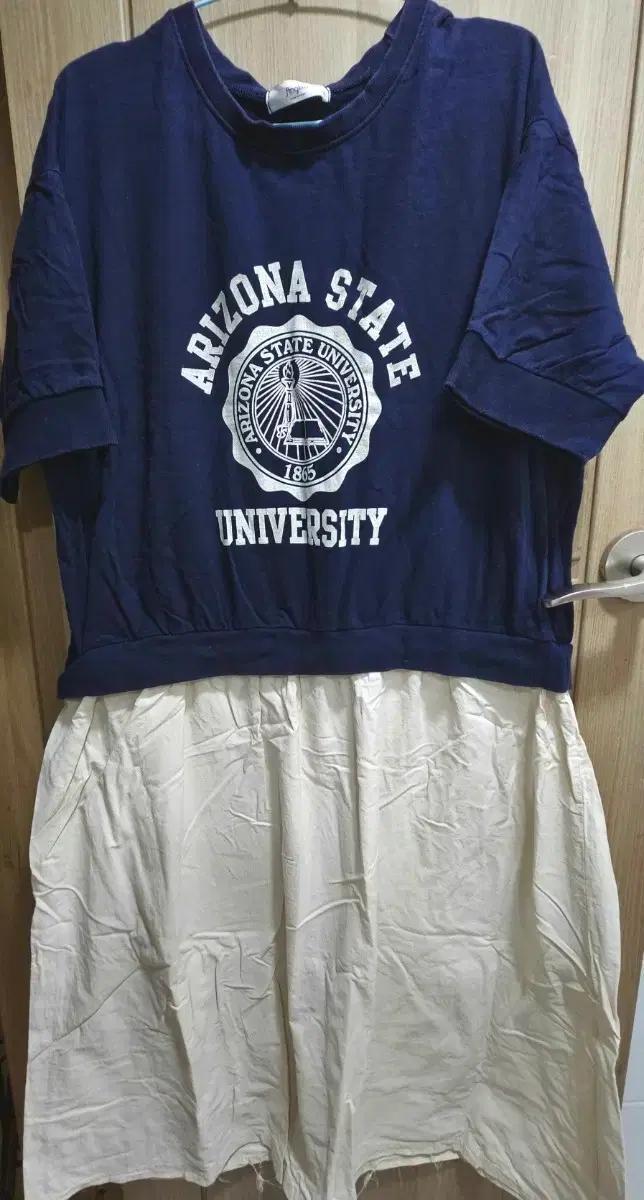 반팔 롱 원피스 캐주얼 박스핏