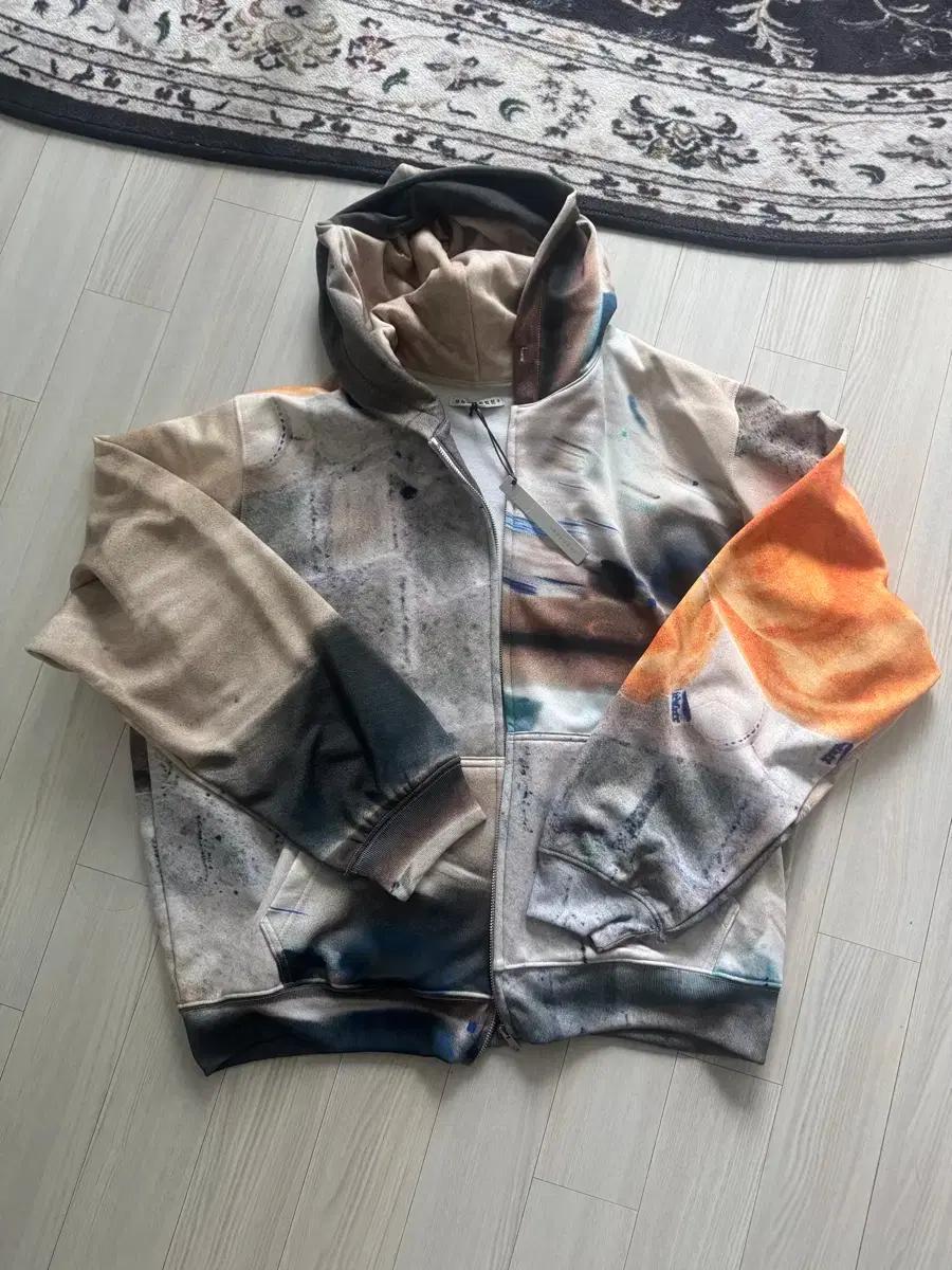 seen 페인팅 후드집업