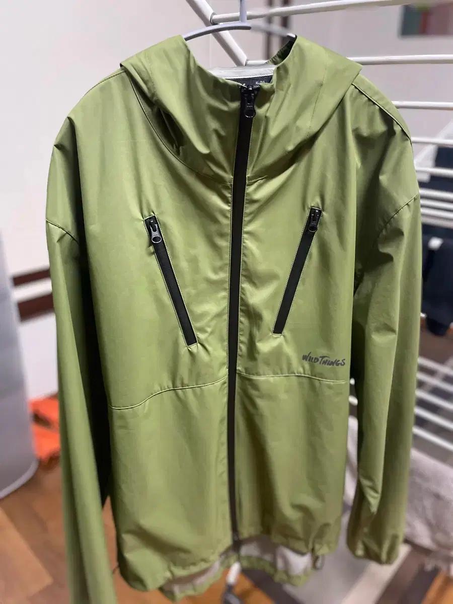 와일드띵스 3 LAYER 레인쉘바람막이 올리브그린