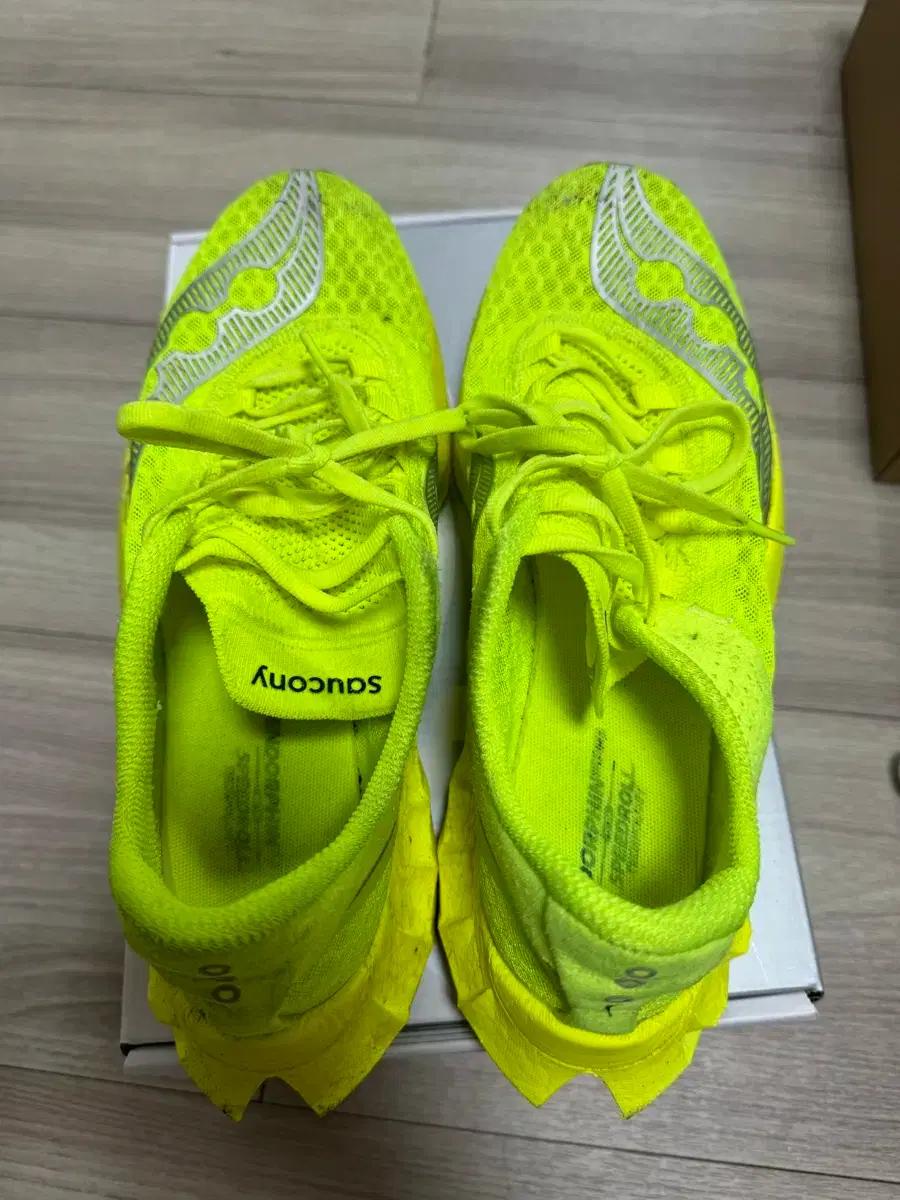 Saucony Endorphin Speedroll 형광 운동화