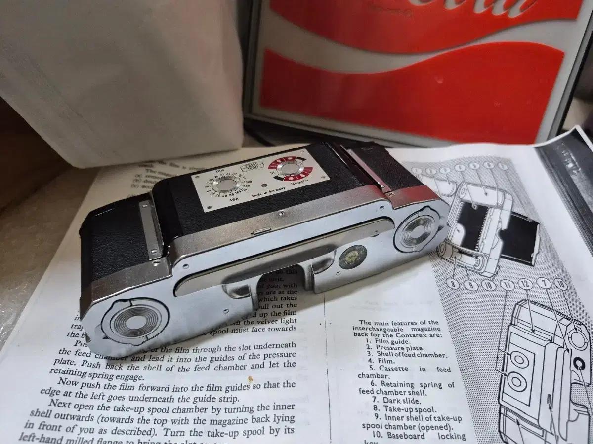 Zeiss Ikon CONTAREX 필름 매거진백과 메뉴얼