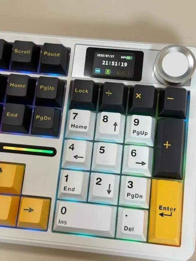 AULA 독거미 F108 Pro B/T 저소음 로즈축 유무선 블루투스 키