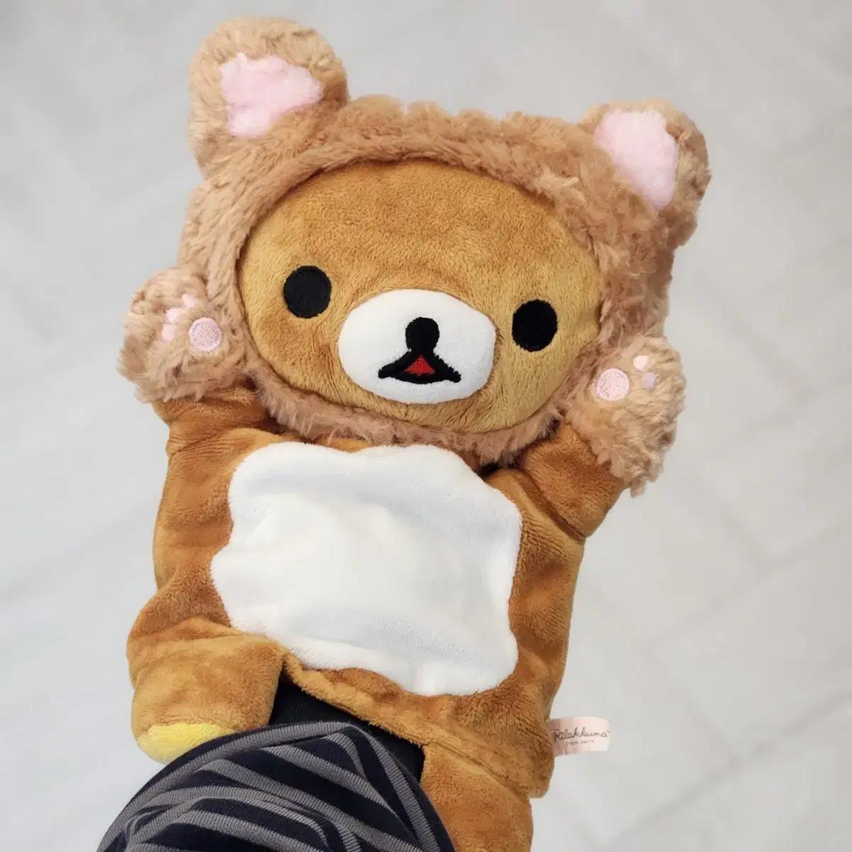 고전 빈티지 네코 고양이 리락쿠마 핸드퍼펫 인형
