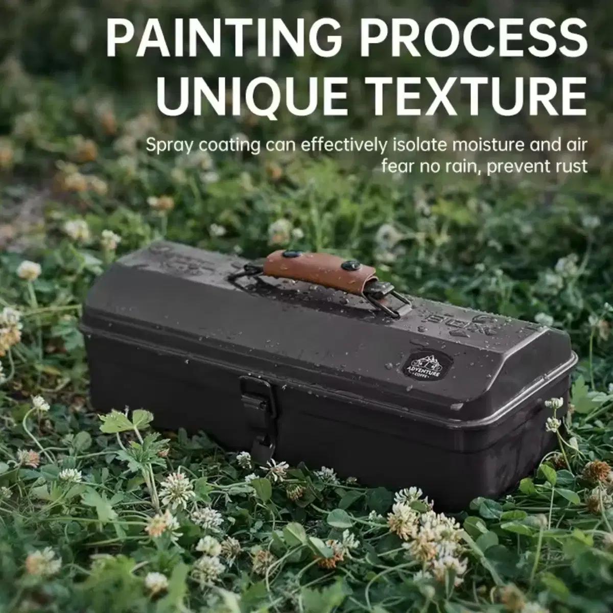 철제 캠핑 툴박스 / 소품함 / 공구함 (미사용 새제품)