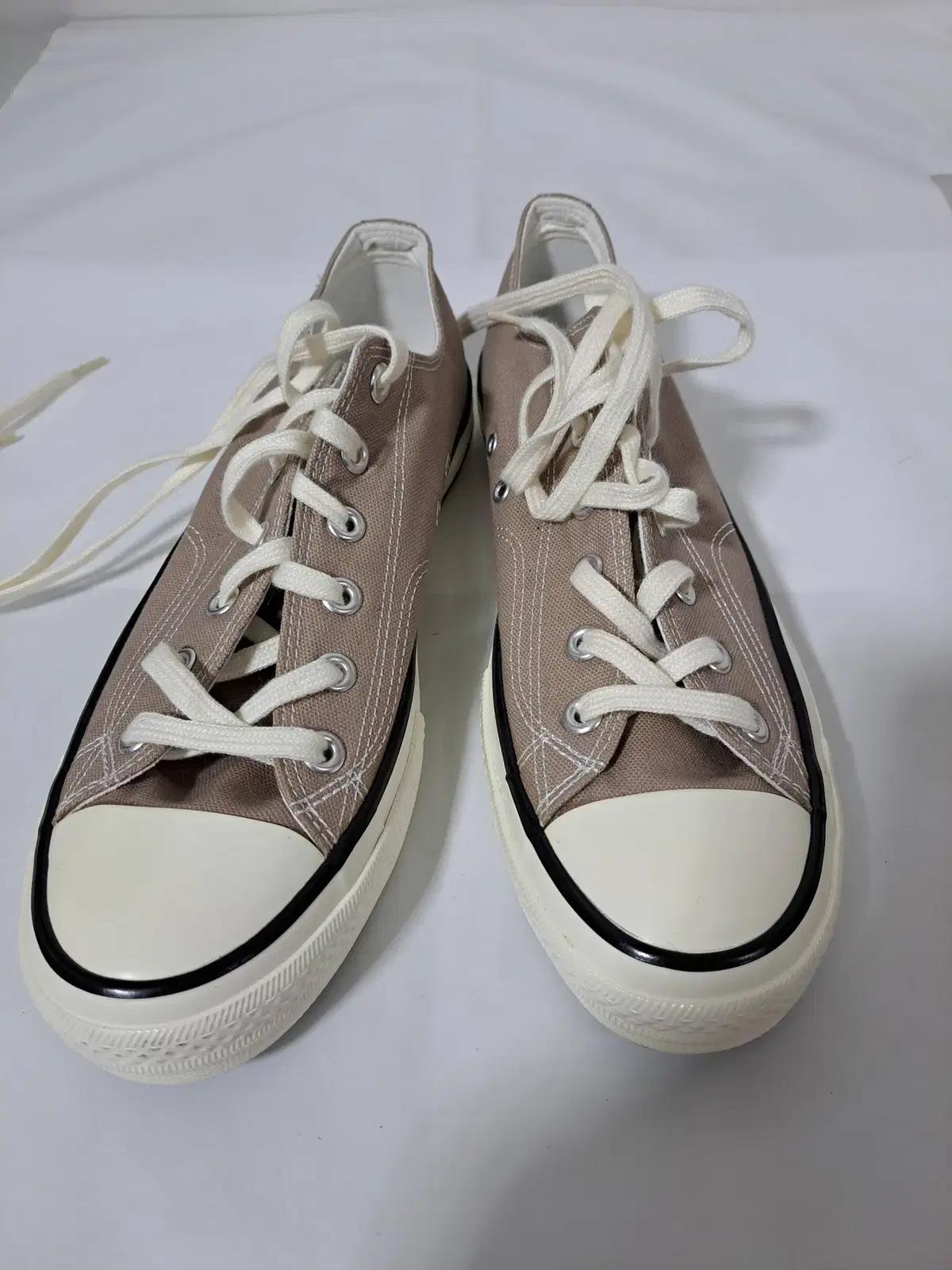 남성 캔버스화 스니커즈 코코넛 연한갈색 260