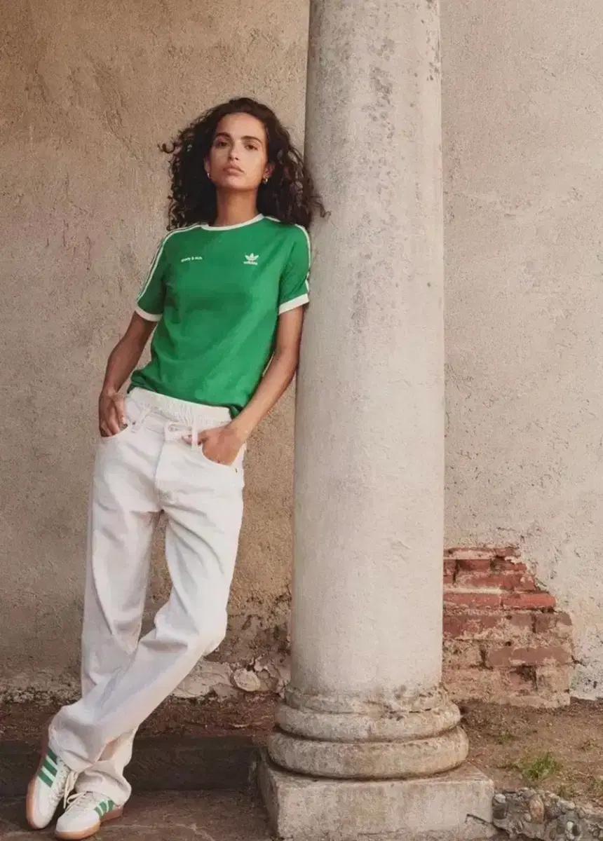 스포티앤리치 아디다스 반팔 green