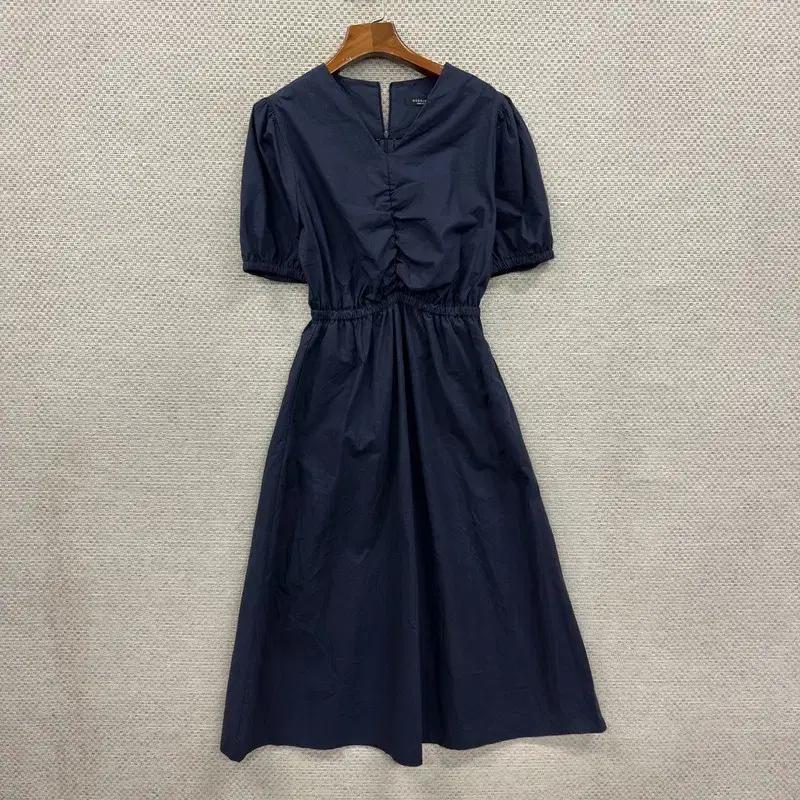 빈티지 네이비 캐주얼 롱 원피스 90 M05698