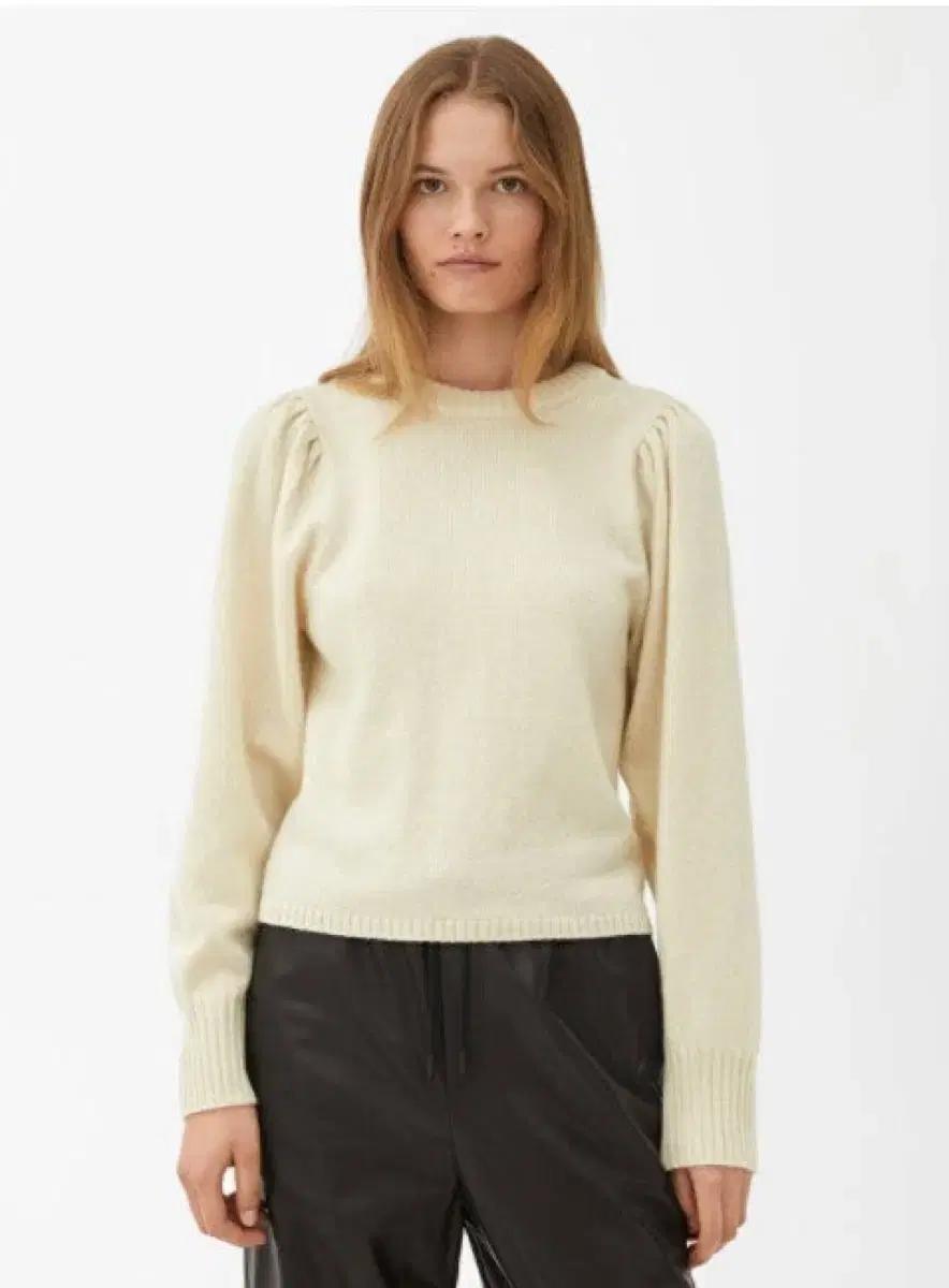 아르켓 퍼프 슬리브 니트 xs