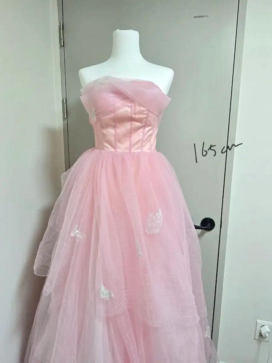 핑크 튤 드레스 파티 드레스 연주회 드레스