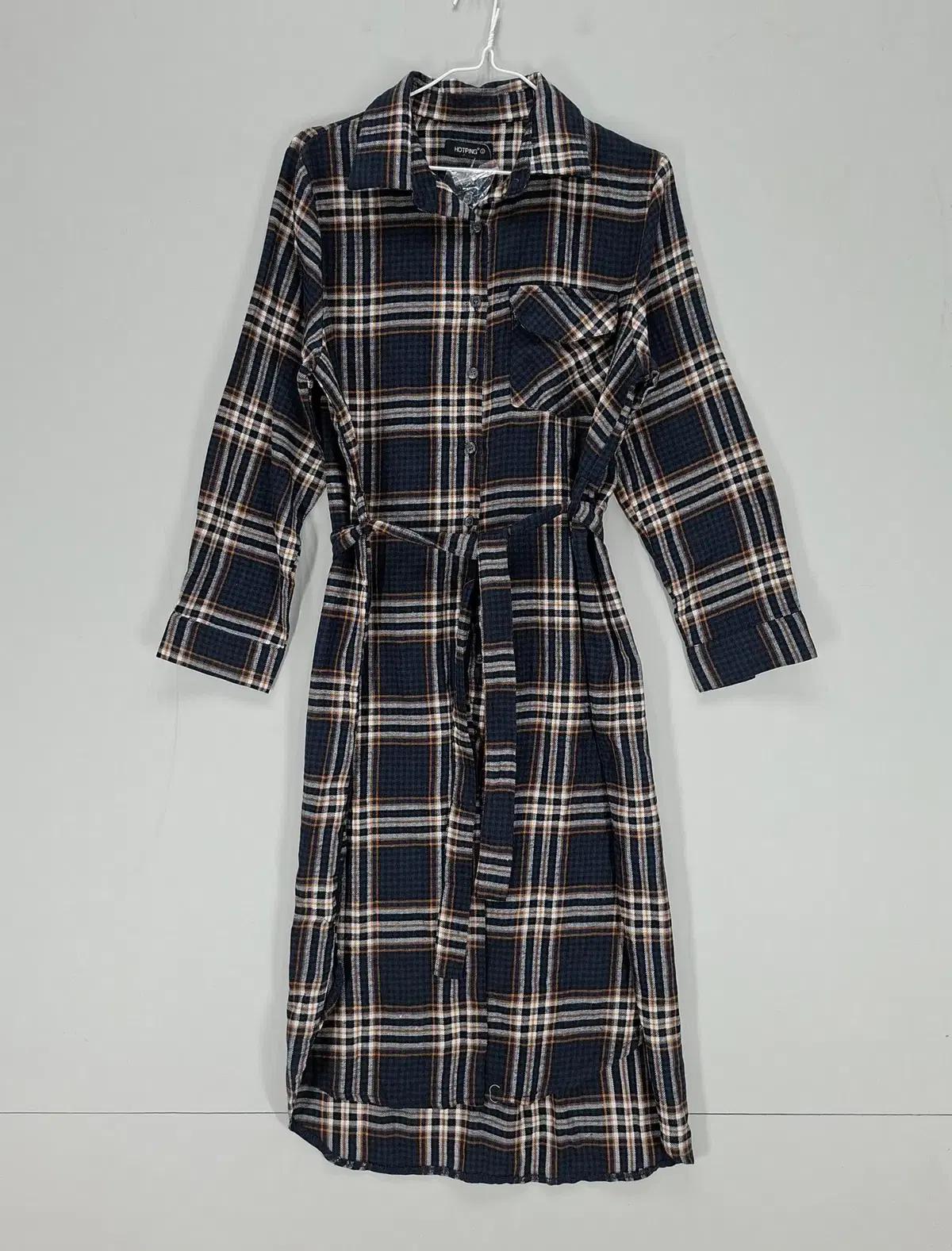 [신동품] 핫핑 여100 원피스 가을겨울 체크 64255